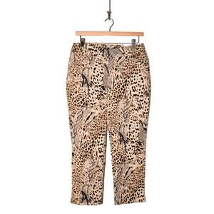 CHICO'S‎ NEW $80 So Slimming Brigitte Animal-Print Crops Pant Chico's 0 / US 4